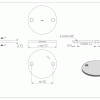 Ankerplaat, Ø 120 x 6mm, 2x 11mm boring, gedraaid geslepen, RVS 304 - Afbeelding 4