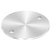 Ankerplaat, Ø 120 x 6mm, 2x 11mm boring, gedraaid geslepen, RVS 304 - Afbeelding 2