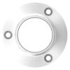Wand- en vloerflens, flens 115 x 6mm, hoogte: 38mm, met 3x 8,5mm boring, verzonken voor M8, met 1 madeschroef, voor buis 60,3mm, RVS 304 - Afbeelding 4