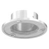 Wand- en vloerflens, flens 115 x 6mm, hoogte: 38mm, met 3x 8,5mm boring, verzonken voor M8, met 1 madeschroef, voor buis 60,3mm, RVS 304 - Afbeelding 3