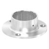 Wand- en vloerflens, flens 115 x 6mm, hoogte: 38mm, met 3x 8,5mm boring, verzonken voor M8, met 1 madeschroef, voor buis 60,3mm, RVS 304 - Afbeelding 2
