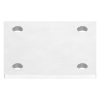 Ankerplaat, 100 x 100 x 6mm, 4x 11mm boring, gedraaid geslepen, lasergesneden, RVS 304 - Afbeelding 3