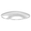 Schijf, bol, Ø 60mm, Wanddikte: 2mm, onbehandeld, RVS 304