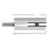 Plaatadapter, Ø 25mm, aansluiting: 60,3mm, voor het monteren van plaat 1,5 - 4mm, bevestigingsschroef: M6 x 25, RVS 304 - Afbeelding 2