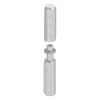Aanlaspaumelle met vaste pen en RVS schijf, lengte: 80mm, buitendiameter: 12mm, Pen: 7mm, draagkracht per 2: 40kg, RVS 304 - Afbeelding 5