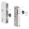 RVS slotkast met slot, afmeting: 30 x 60 x 172mm, sluitkom, nachtschoot en dagschoot in RVS, geslepen - Afbeelding 3